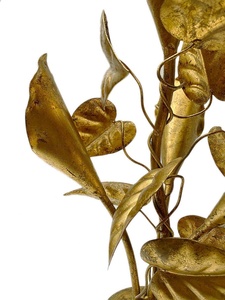 Flores de Metal Dorado Artesanía Florero Hecho a Mano de Alta Calidad Diseño Moderno Maceta Decorativa de Moda - Product Image 3