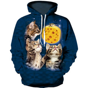 Sudadera con capucha para hombre de alta calidad, ropa de abrigo con estampado de sublimación personalizada, sudaderas con capucha transpirables - Product Image 2