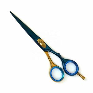 Ciseaux de coiffure professionnels Obexa 6 pouces japonais en acier inoxydable, lame droite, pointe arrondie, pour droitiers, finition miroir - Product Image 1