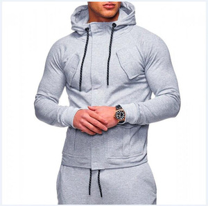 Ensemble de survêtement de sport pour homme, avec Logo personnalisé, pour Jogging, survêtement, vêtements d'entraînement, - Product Image 4