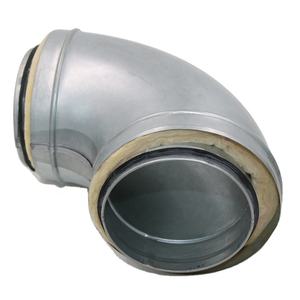 CVC <span class=keywords><strong>double</strong></span> <span class=keywords><strong>paroi</strong></span> conduits en spirale raccords pré-pressé isolé virages avec 15mm isolé - Product Image 3