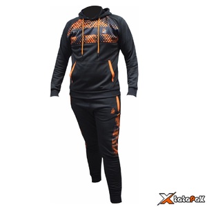 Customized 100% Cotton Men's Puff Printing Tracksuit Flared Jogger <b>Pant</b> Hoodie Set Solid Pattern Eco-Friendly Sweat <b>Suit</b> - Product Image 2