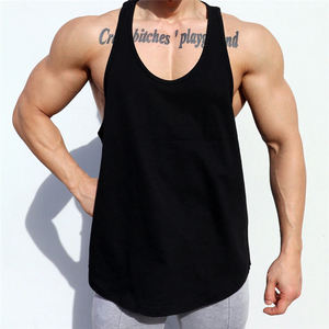Concevez votre propre débardeur de sport personnalisé en coton tricoté décontracté grande taille pour hommes, idéal pour la musculation et la remise en forme - Product Image 6