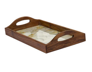 Custom Size Eco-Friendly <b>Wooden</b> <b>Serving</b> <b>Tray</b> Classic Design for Home Hotel Restaurant Wholesale - Product Image 6