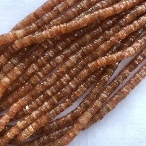 6mm 8mm pierre de soleil naturelle à facettes Heishi pneu perles de pierres précieuses brins cordes dernière conception fabrication de bijoux offres tendance - Product Image 1