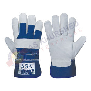Guantes de aparejo canadienses certificados EN 388 EN 420, guantes de trabajo para manos resistentes a impactos de cuero, guantes de seguridad industrial - Product Image 4