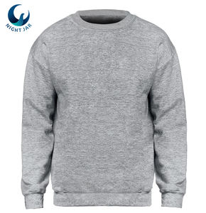 Mens High Quality Cotton Fleece Sweatshirt Custom Logo Pullover Shirt Casual Streetwear - Product Image 2