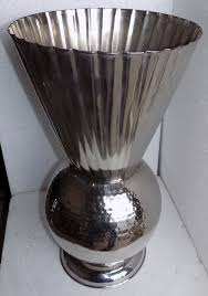 Vases de fleurs modernes en argent sterling, décor de mariage et de maison, en métal personnalisé à bas prix - Product Image 5