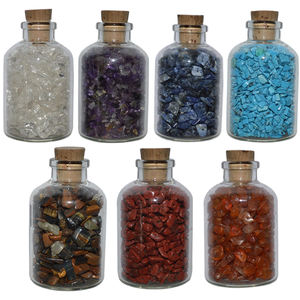 จักระชุดขวดขนาดเล็ก7ชิ้นหินโมราธรรมชาติแกะสลักมาสค็อตสไตล์ฮวงจุ้ยเทคนิคการแกะสลักธีมที่คุณรัก - Product Image 1