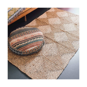 Articles chauds tapis de jonc de mer naturels faits à la main tapis de jacinthe d'eau pour salon décor à la maison du fournisseur vietnamien - Product Image 1