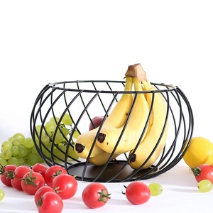 Comptoir en fil métallique Panier de rangement pour fruits Utilisation Cuisine Maison Hôtel Restaurant Fabriqué en Inde Acheteurs commerciaux en gros 2025 - Product Image 4