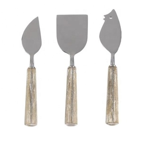 Best Selling Antique Stainless Steel Cutlery Set with Brass Handle Solid Cheese <b>Knives</b> <b>in</b> Metal <b>Box</b> Home Kitchen Gadgets - Product Image 5