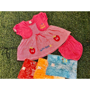 Vestido informal de verano para niña, ropa de Boutique de algodón y LICRA, sólido, estampado, 1 a 2 años - Product Image 3