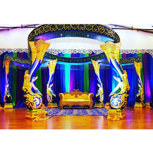 Nuevo Mandap de Pavo Real para Bodas, Exquisito Mandap de Pavo Real para Bodas en Estados Unidos, Pilares de Pavo Real para Bodas en Malasia, Mandap para Bodas en Chicago - Product Image 1