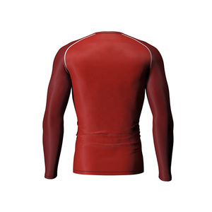 Maillot de compression pour homme, vente en gros, logo personnalisé OEM, manches longues, séchage rapide, protection UV, pour la natation, le surf, la gym, l'entraînement, vêtements de sport - Product Image 5