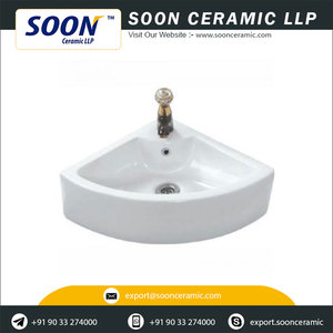 Bassin rond à dessus de Table suspendu, bassin rond pour gagner de l'espace de la salle de bain, vêtements hygiéniques en céramique de l'inde - Product Image 3