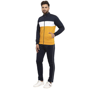 Survêtement de sport en coton à fermeture éclair pour homme, survêtement d'hiver avec logo personnalisé - Product Image 6