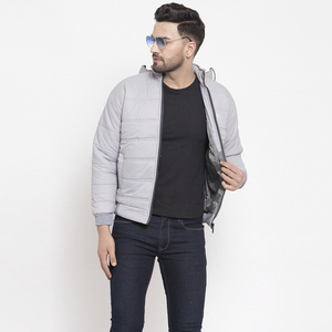 Wholesale Latest Design Hooded Bomber Jacket Soft <b>Shell</b> <b>Light</b> Cotton Filled for Men Polyester Bubble Puffer Winter - Product Image 4