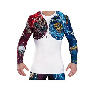 Vêtements de sport Sublimation Rash Guard en polyester pour hommes - Product Image 5