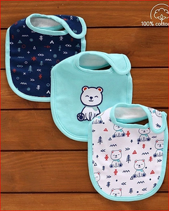 Baberos de algodón orgánico para bebé, Bandana de algodón orgánico 100% de rayón de bambú con estampado Digital - Product Image 3