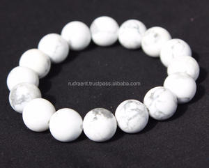 Cuentas de howlita redondas Unisex de 12mm para pulsera estilo bohemio de alta calidad para bodas, fiestas o aniversarios, Idea de regalo perfecta - Product Image 4