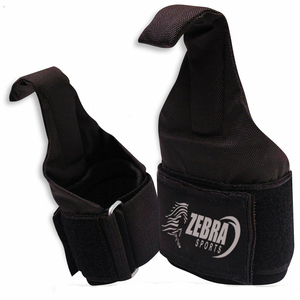 Crochets de Fitness pour poignée de gymnastique, lever de poids, sangles de Support de poignet noires, vente en gros, pièces - Product Image 1