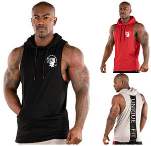 Vêtements pour hommes de marque personnalisée teints grande taille Jersey gymnases débardeurs musculation Stringer Fitness sans manches O-cou T-Shirts - Product Image 2