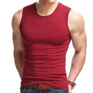 เสื้อกล้ามออกกำลังกายผู้ชายไซส์ใหญ่ คุณภาพสูง ผลิตตามสั่ง ผ้าฝ้าย/โพลีเอสเตอร์ เสื้อผ้าฟิตเนสระดับพรีเมียม - Product Image 5