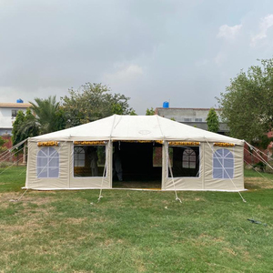 Toile de coton imprimée intérieure de tente à cadre de désert imperméable et résistante personnalisée pour le camping et le safari Taille personnalisée - Product Image 2