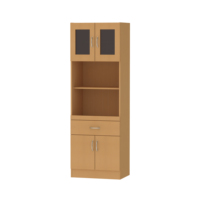 Prix d'usine Personnaliser les armoires de cuisine Chêne Noyer Couleur Rangement en bois Armoire de cuisine Durable Design moderne Fabriqué en Malaisie