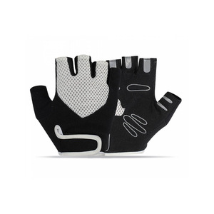 Gants de vélo thermiques en polaire doublés, antidérapants, coupe-vent, demi-doigts, personnalisés pour écran tactile - Product Image 1