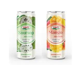 Iso Groothandel 250Ml Nawon Soursop In Kan Sap Gezonde Vruchtensap Oem/Odm Vruchtensap In Vietnam