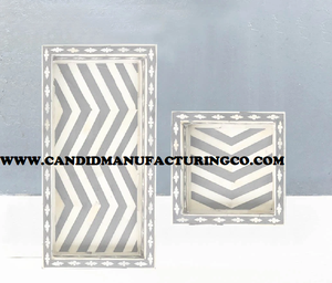 ถาดรองแก้วเปลือกหอย ถาดอะคริลิค ถาดเสิร์ฟมุกและเรซิ่น ถาดสำหรับโรงแรมและร้านอาหาร อุปกรณ์ครัว - Product Image 3