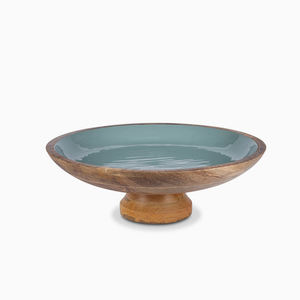 <b>Enamel</b> Round Fruits <b>Tray</b> With Base - Product Image 1