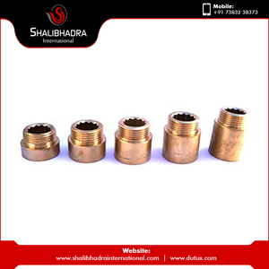 Pezón de extensión de tubo de latón, varios tamaños, 50mm, 10mm, 12mm, 30mm, 14mm, proveedor indio, número de modelo, técnicas de fundición de cabeza - Product Image 2