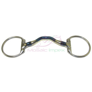Mosaico Impex D anillo boca curvada caballo bit Venta caliente Acero inoxidable Equitación Boca Bits Productos ecuestres hechos en Pakistán - Product Image 4