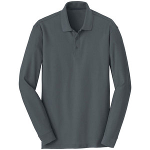 Customizable Men's <b>Long</b> <b>Sleeve</b> <b>Golf</b> Polo <b>Shirt</b> Heavy Cotton Casual Print Design With Embroidered Logo Available in Multi Colors - Product Image 1