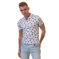 Camiseta de Golf de Manga Corta para Hombre, de Alta Calidad, Personalizada, 100% Algodón, Compresión, Talla Grande, Tejida, con Diseño de Puntos