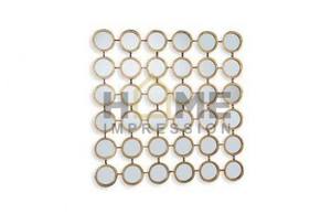 Décoration La plupart des miroirs muraux de créateurs Miroirs en métal bon marché Accessoires de salon Mur décoratif pour les fournisseurs en gros - Product Image 6