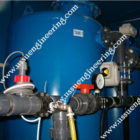 Filtro de carbono para tubería de superficie, sistema de pretratamiento de agua, alta calidad, Color azul, con tanque FRP, 10 m3/h