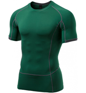 Nouveautés Rash Guard pour hommes de qualité supérieure Très confortable Respirant Haute élasticité Long corps Manches courtes Léger - Product Image 5