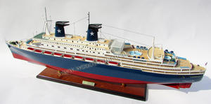 MS achile Lauro ทำด้วยมือโมเดลไม้เรือของขวัญแปลกใหม่สำหรับผู้ที่ชื่นชอบการเดินเรือ - Product Image 5