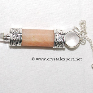 Grossiste de Pendules baguette en pierre de lune 3pcs: Pendules baguette en pierre de lune 3pcs à vendre Pendule en cristal pour chakra de guérison - Product Image 1