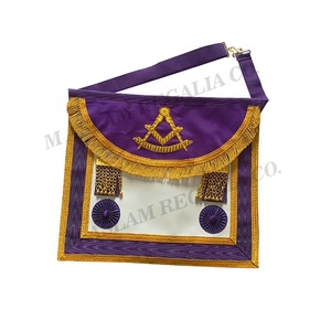 Leotardo y delantal para dama, prenda de vestir, diseño de Regalia pastoral, de rito escocés, color púrpura - Product Image 2