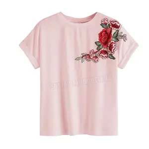 New Style Custom Men Embroidery T-Shirt Factory Customized Printing Embroidery T-Shirt