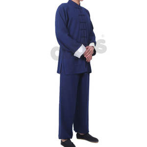 Uniformes de Kung Fu de Algodón Suave de Color Sólido Personalizados al por Mayor, Profesionales, de Venta Caliente, para Hombre y Mujer, con su Propio Logotipo - Product Image 4