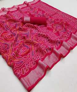 Banarasi soie jacquard saree avec chemisier vêtements pour femmes dames fête festival vêtements quotidiens doux coton soie sari en gros bas prix ethnique - Product Image 1