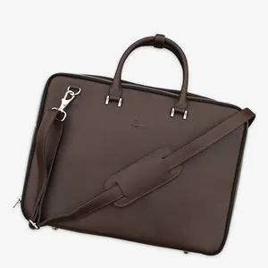 Personnalisé 100% Haute Qualité En Gros En Cuir Matériel Extérieur Ordinateur Portable Porter Utiliser Des Sacs Pour Ordinateur Portable