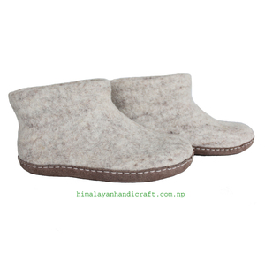Chaussons en feutre de laine de mouton de l'Himalaya, respirants, antidérapants, pour l'intérieur et l'extérieur, hiver - Product Image 2