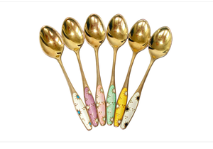 Juego de Cubiertos de Acero Inoxidable de Diseño Más Reciente, Calidad Exclusiva, Dorado de Lujo para Uso en Comedor - Product Image 2